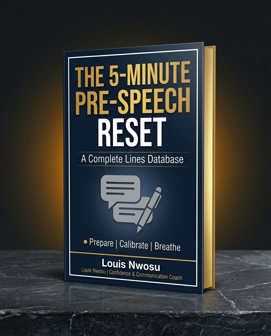 The 5-Minute Pre-Speech Reset sample cover